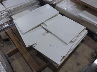 Assorted Melamine Pieces, Approx. 14 x 12 In, 24 x 14 In.