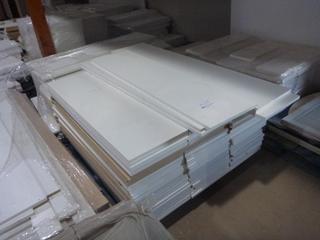 Assorted Sheets of Melamine, Approx. 47 x 15 In - 64 x 15 In.