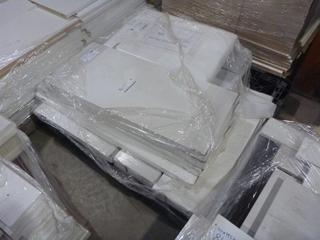 Assorted White Melamine Slabs & Drawer Fronts.