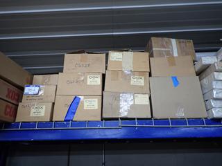 (12) Boxes of Cox Door Components, Top/Bottom Hinge & INST Set.