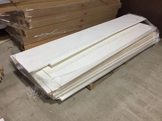 Assorted Melamine Pieces, Approx. 84 x 14 In - 95 x 14 In.