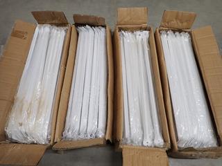 (4) Boxes of Powder Coated Braces, 55cmx15cmx13.5cm, Approx. 100pc Per Box.