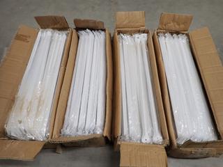 (4) Boxes of Powder Coated Braces, 55cmx15cmx13.5cm, Approx. 100pc Per Box.