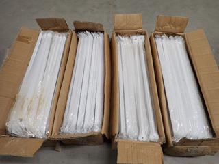 (4) Boxes of Powder Coated Braces, 55cmx15cmx13.5cm, Approx. 100pc Per Box.