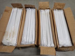 (4) Boxes of Powder Coated Braces, 55cmx15cmx13.5cm, Approx. 100pc Per Box.