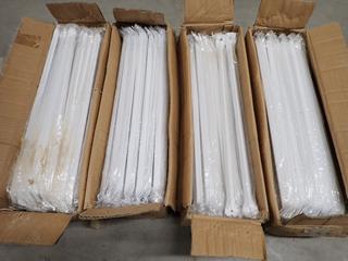 (4) Boxes of Powder Coated Braces, 55cmx15cmx13.5cm, Approx. 100pc Per Box.