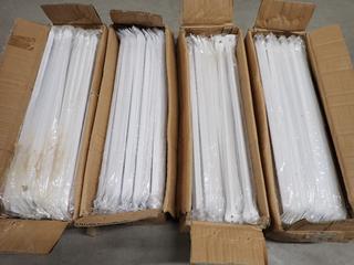 (4) Boxes of Powder Coat Braces, 55cmx15cmx13.5cm, Approx. 100pc Per Box.