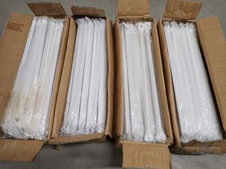 (4) Boxes of Powder Coat Braces, 55cmx15cmx13.5cm, Approx. 100pc Per Box.