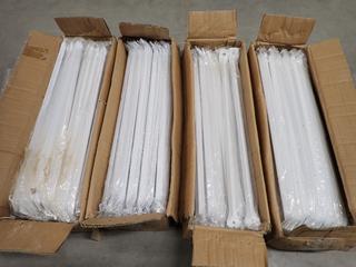 (4) Boxes of Powder Coat Braces, 55cmx15cmx13.5cm, Approx. 100pc Per Box.