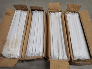 (4) Boxes of Powder Coat Braces, 55cmx15cmx13.5cm, Approx. 100pc Per Box.