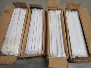 (4) Boxes of Powder Coat Braces, 55cmx15cmx13.5cm, Approx. 100pc Per Box.