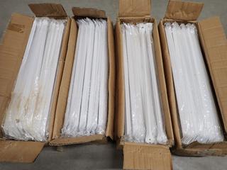 (4) Boxes of Powder Coat Braces, 55cmx15cmx13.5cm, Approx. 100pc Per Box.