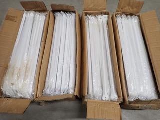 (4) Boxes of Powder Coat Braces, 55cmx15cmx13.5cm, Approx. 100pc Per Box.