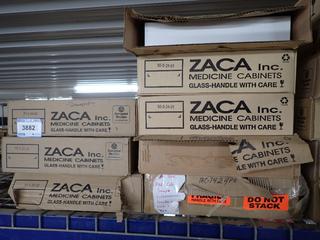 (8) Assorted Zaca Medicine Cabinets, Damaged.