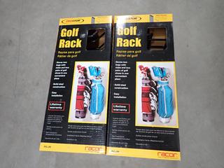 (2) Racor Golf Bag Storage Racks, PG-2R.