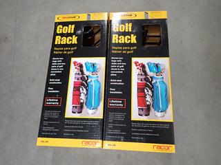 (2) Racor Golf Bag Storage Racks, PG-2R.