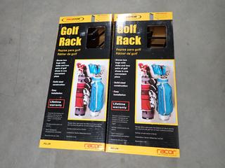 (2) Racor Golf Bag Storage Racks, PG-2R.