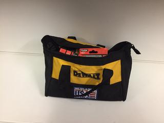 DeWalt Tool Bag c/w  Assorted Bits, Blades, Wrenches, Etc.