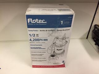 FloTec 1/2hp 4,200 Gallons/Hour Sump Pump.