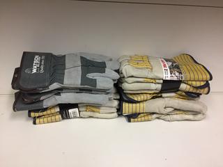 (8) Pairs of Watson Sherpa Lined Leather Work Gloves, Size Large.