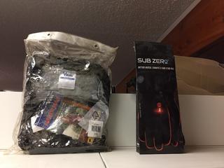 Viking PVC Men's Large Rainsuit & Sub Zero Battery Heated Gloves XL.