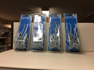 (4) 16pc Peg Hook Sets.