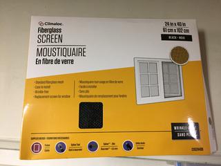 (6) Climaloc Fiberglass Screens.