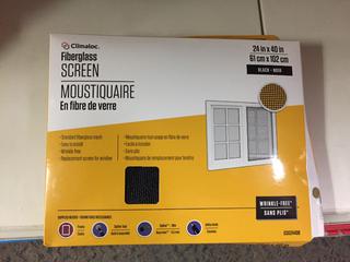 (6) Climaloc Fiberglass Screens.