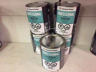 (5) General Paint Professional Alkyd Ceiling Paint 3.7L