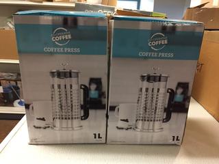 (2) Co-Operative Coffee Coffee Presses. 