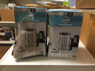 (2) Co-Operative Coffee Coffee Presses. 