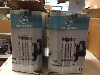 (2) Co-Operative Coffee Coffee Presses. 