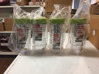 (4) Trudeau Travel Tea Tumblers. 