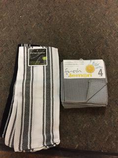 Assorted Tea Towels, MicroFiber Towels And Dish Cloths. 