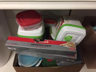 Assorted Food Containers.