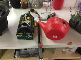(2) Spray Nozzles, Sprinkler & Watering Can. 