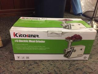 Kitchener Electric Meat Grinder. 