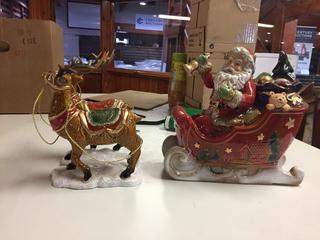 Santa's Sleigh Decoration. 