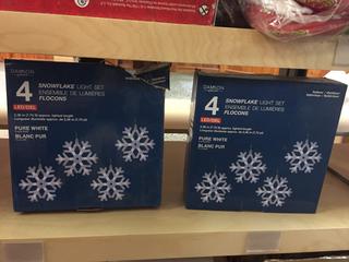 (2) Boxes of Snowflake Lights.