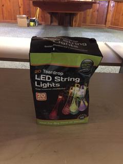 20 Teardrop LED String Lights. 