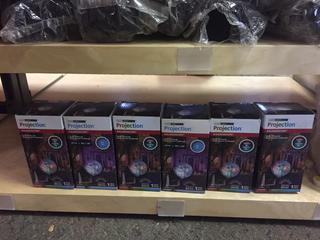 (6) LED Projection Kaleidoscope's. 