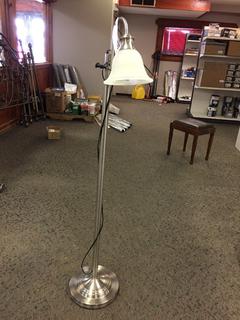 Brushed Nickel Floor Lamp. 