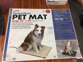 Api Model 98P-L Heated Plastic Pet Mat, 23 In x 29 In.