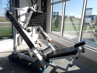 Selling Offsite -  Atlantis Plate Loaded Leg Press. Located at 100 Gateway Drive NE, Airdrie, For More Information Please Call Graham @ 403-968-7697.