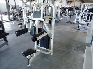Selling Offsite -  Life Fitness Lateral Raise, S/N Unknown. Located at 100 Gateway Drive NE, Airdrie, For More Information Please Call Graham @ 403-968-7697.
