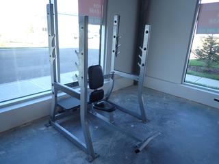 Selling Offsite -  Hammer Strength OMBA03 Olympic Military Bench S/N 1246. Located at 100 Gateway Drive NE, Airdrie, For More Information Please Call Graham @ 403-968-7697.