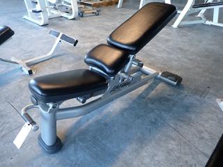 Selling Offsite -  Life Fitness SMAB-0102-102 Adjustable Bench, S/N 080801002582. Located at 100 Gateway Drive NE, Airdrie, For More Information Please Call Graham @ 403-968-7697.