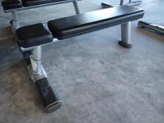 Selling Offsite -  Life Fitness Flat Bench. Located at 100 Gateway Drive NE, Airdrie, For More Information Please Call Graham @ 403-968-7697.