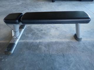 Selling Offsite -  Life Fitness Flat Bench. Located at 100 Gateway Drive NE, Airdrie, For More Information Please Call Graham @ 403-968-7697.