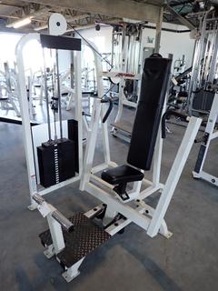Selling Offsite -  Life Fitness SU05 Chest Press, S/N 73428. Located at 100 Gateway Drive NE, Airdrie, For More Information Please Call Graham @ 403-968-7697.